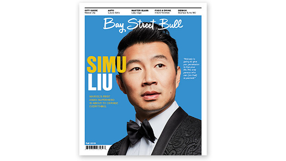 Simu Liu Bay Street Bull Cover Fal
