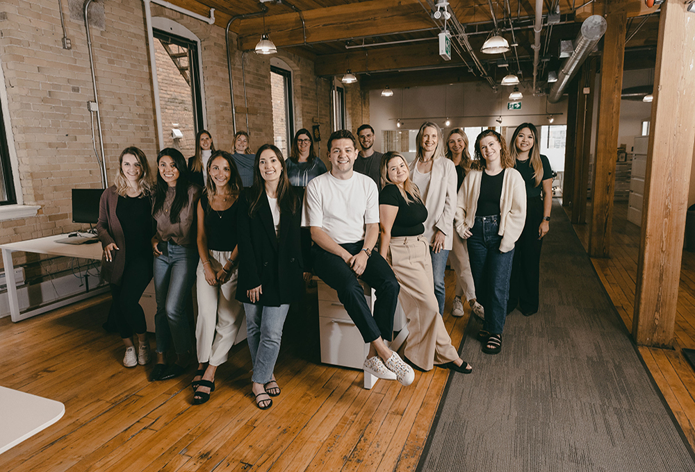 group photo in the office