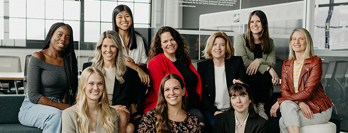 group photo in the office