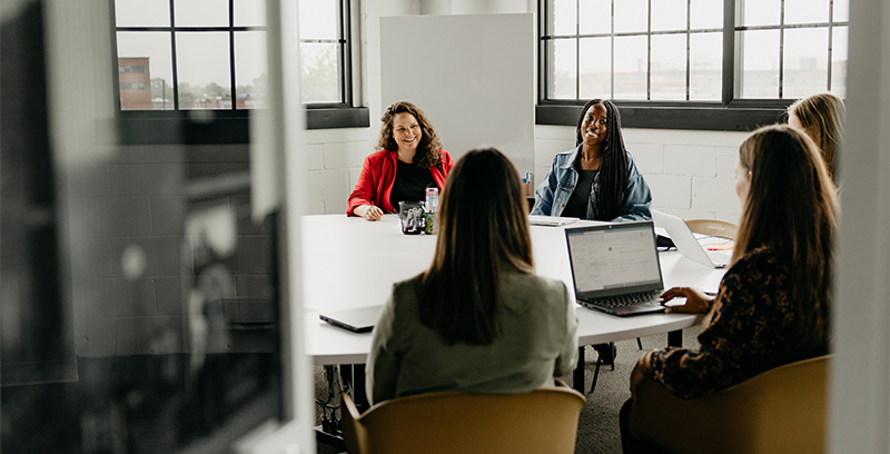 people at a meeting