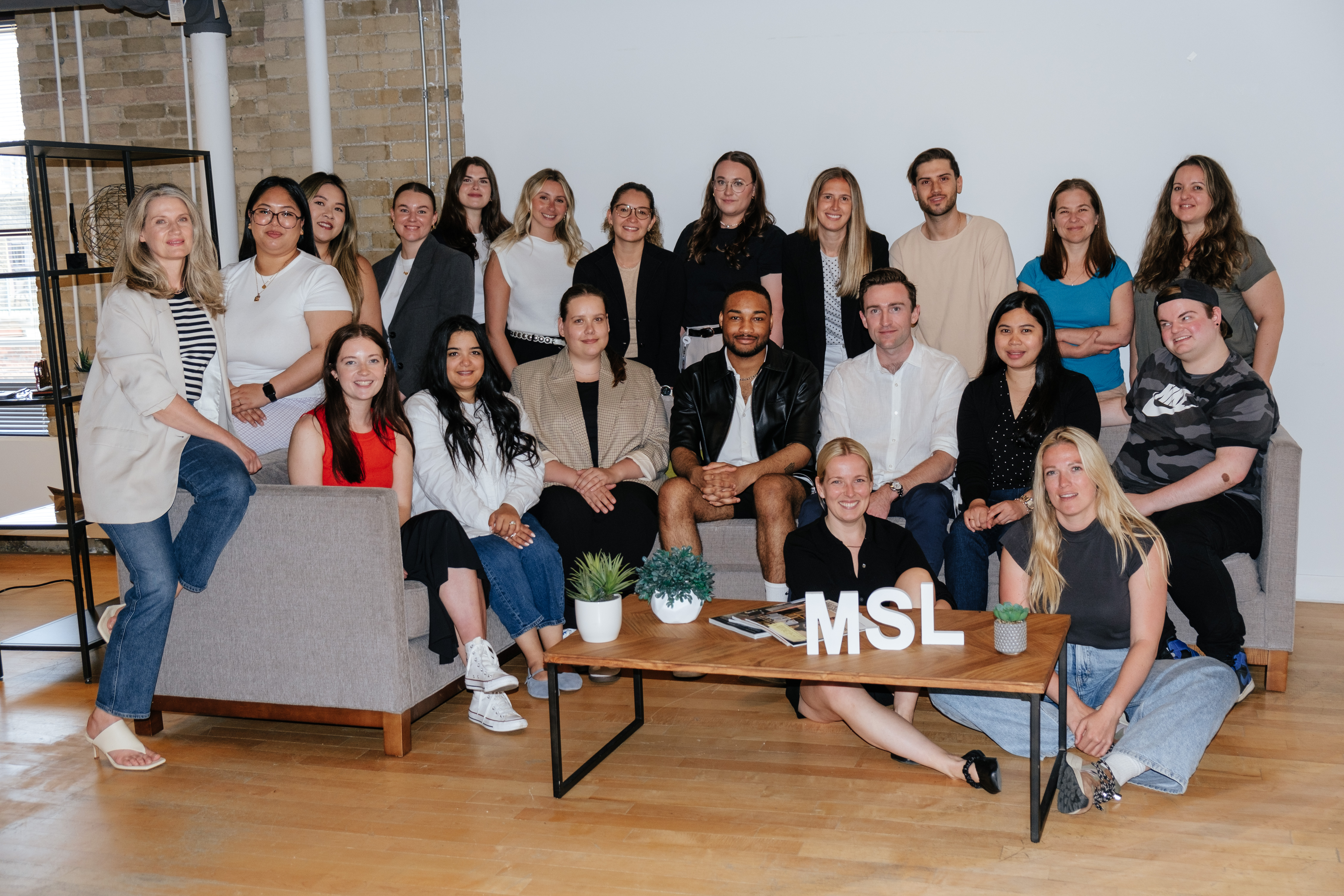 Group photo of people that work at MSL Canada